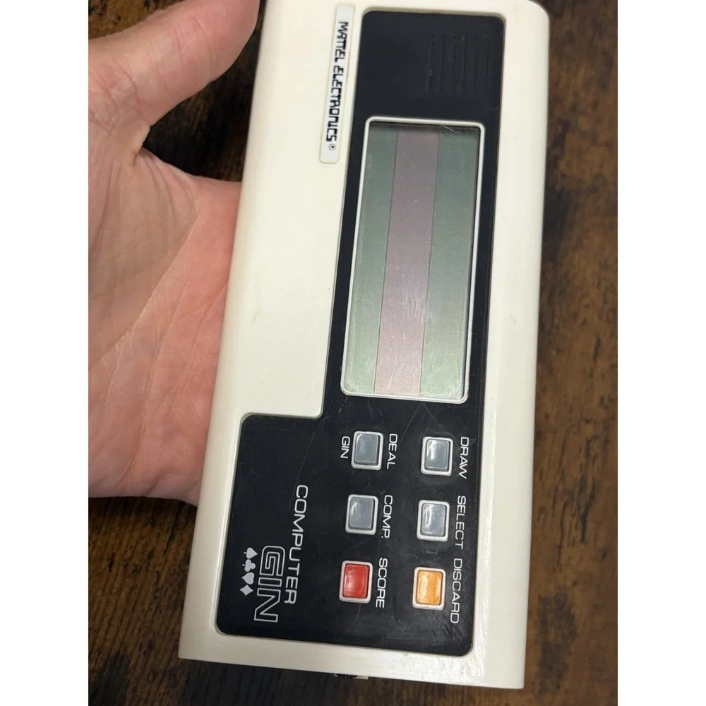 Mattel Electronics Computer Gin Vintage Tabletop Handheld Game 1979‎
